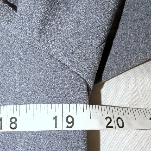 Banana Republic | Blazer Open Drape Front Flyaway Soft Blazer in Gray | Size 6 - Picture 9 of 12